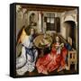 Annunciation Triptych (Merode Altarpiece), c.1427-32-Master of Flemalle-Framed Stretched Canvas