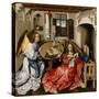 Annunciation Triptych (Merode Altarpiece), c.1427-32-Master of Flemalle-Stretched Canvas