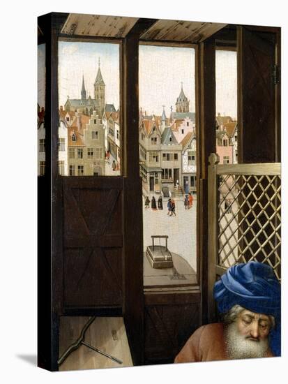 Annunciation Triptych (Merode Altarpiece), c.1427-32-Master of Flemalle-Stretched Canvas