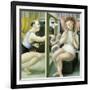 Annunciation with Leaping Figure, 2005-Caroline Jennings-Framed Giclee Print