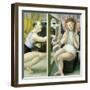 Annunciation with Leaping Figure, 2005-Caroline Jennings-Framed Giclee Print