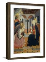 Annunciation with Saint Julian-Fra Filippo Lippi-Framed Giclee Print