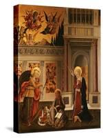 Annunciation, with Saint Luke the Evangelist-Benedetto Bonfigli-Stretched Canvas