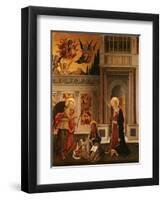 Annunciation, with Saint Luke the Evangelist-Benedetto Bonfigli-Framed Premium Giclee Print