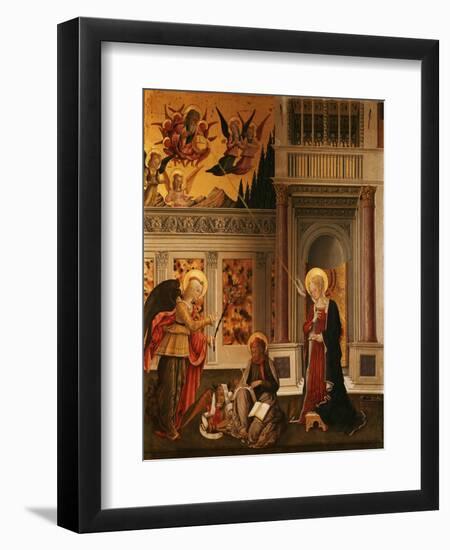 Annunciation, with Saint Luke the Evangelist-Benedetto Bonfigli-Framed Giclee Print