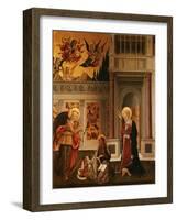 Annunciation, with Saint Luke the Evangelist-Benedetto Bonfigli-Framed Giclee Print