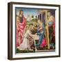 Annunciation with St. Joseph and St. John the Baptist, C.1485 (Tempera on Panel)-Filippino Lippi-Framed Giclee Print