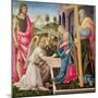 Annunciation with St. Joseph and St. John the Baptist, C.1485 (Tempera on Panel)-Filippino Lippi-Mounted Giclee Print