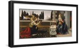 Annunciation-Leonardo Da Vinci-Framed Premium Giclee Print