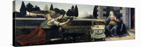 Annunciation-Leonardo da Vinci-Stretched Canvas