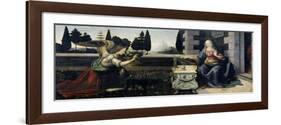 Annunciation-Leonardo da Vinci-Framed Giclee Print