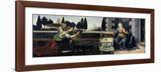 Annunciation-Leonardo da Vinci-Framed Giclee Print