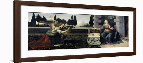 Annunciation-Leonardo da Vinci-Framed Giclee Print