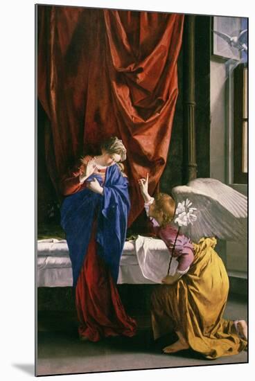 Annunciation-Orazio Gentileschi-Mounted Premium Giclee Print