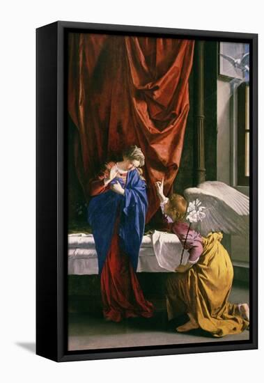 Annunciation-Orazio Gentileschi-Framed Stretched Canvas