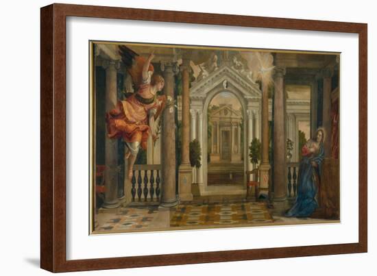 Annunciation-Paolo Veronese-Framed Giclee Print