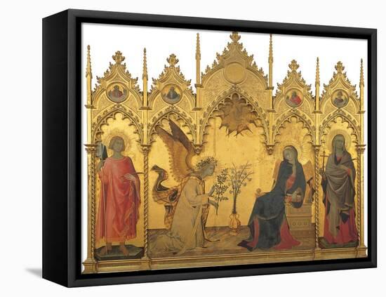 Annunciation-Simone Martini-Framed Stretched Canvas