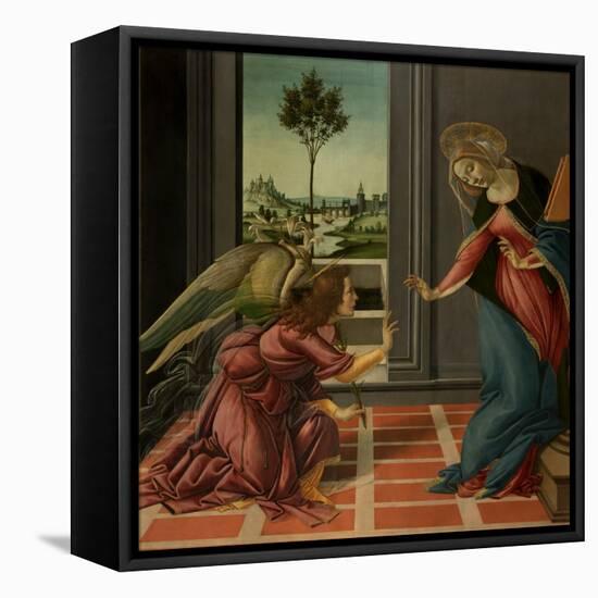 Annunciation-Sandro Botticelli-Framed Stretched Canvas