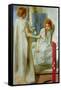 Annunciation-Dante Gabriel Rossetti-Framed Stretched Canvas