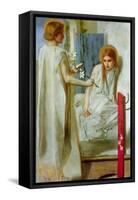 Annunciation-Dante Gabriel Rossetti-Framed Stretched Canvas
