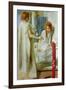 Annunciation-Dante Gabriel Rossetti-Framed Art Print