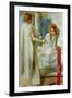 Annunciation-Dante Gabriel Rossetti-Framed Art Print