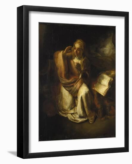 Annunciation-Rembrandt van Rijn-Framed Giclee Print