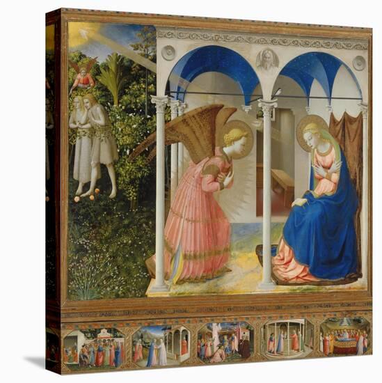 Annunciation-Angelico & Strozzi-Stretched Canvas