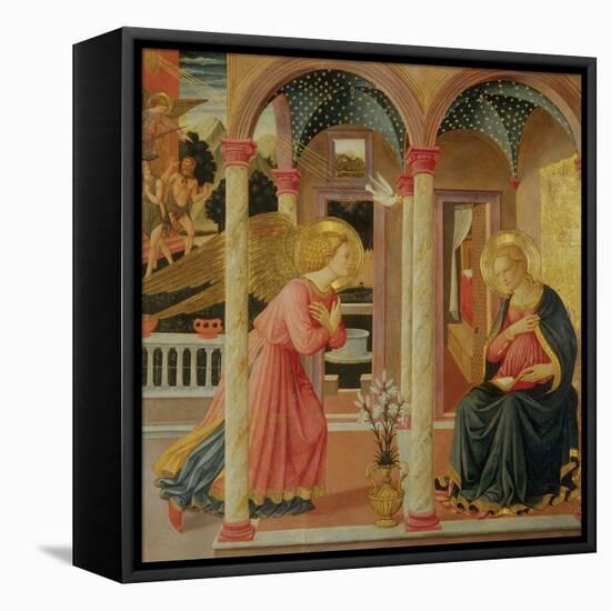 Annunciation-Zanobi Machiavelli-Framed Stretched Canvas