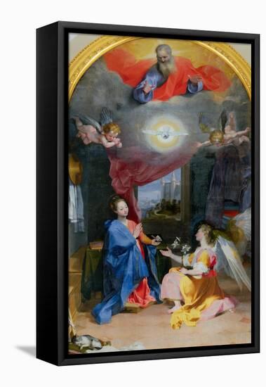 Annunciation-Federico Barocci-Framed Stretched Canvas