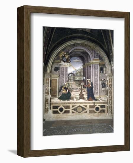 Annunciation-Bernardino di Betto Pinturicchio-Framed Giclee Print