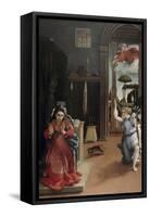 Annunciation-Lorenzo Lotto-Framed Stretched Canvas