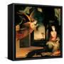 Annunciation-Domenico Beccafumi-Framed Stretched Canvas