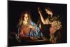 Annunciation-Matthias Stom-Mounted Giclee Print