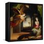 Annunciation-Domenico Beccafumi-Framed Stretched Canvas