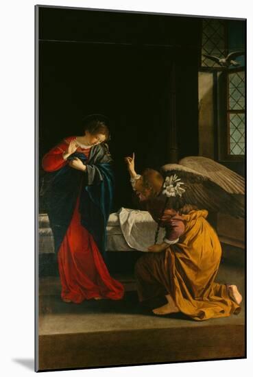 Annunciation-Orazio Gentileschi-Mounted Giclee Print