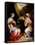 Annunciation-Giorgio Vasari-Framed Stretched Canvas