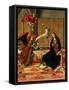 Annunciation-Pedro Berruguete-Framed Stretched Canvas