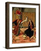 Annunciation-Pedro Berruguete-Framed Giclee Print