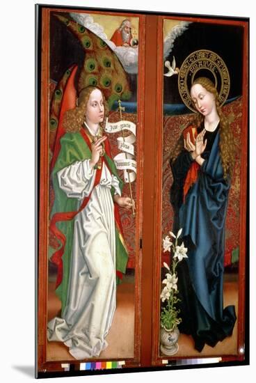 Annunciation-Martin Schongauer-Mounted Premium Giclee Print