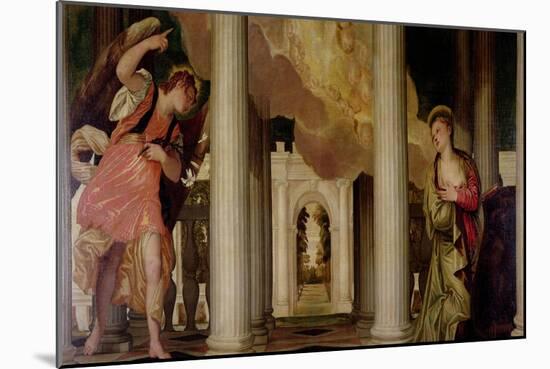 Annunciation-Paolo Veronese-Mounted Giclee Print