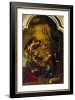 Annunciation-Luca Cambiaso-Framed Giclee Print