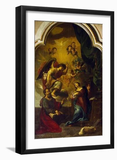 Annunciation-Luca Cambiaso-Framed Giclee Print