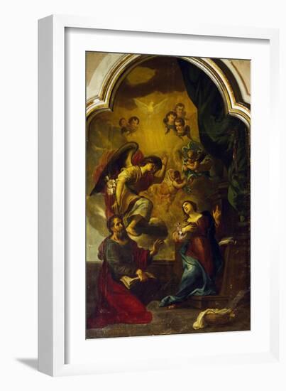 Annunciation-Luca Cambiaso-Framed Giclee Print