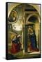 Annunciation-Giovanni Santi-Framed Stretched Canvas