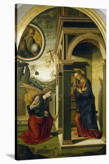 Annunciation-Giovanni Santi-Stretched Canvas