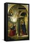 Annunciation-Giovanni Santi-Framed Stretched Canvas