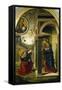 Annunciation-Giovanni Santi-Framed Stretched Canvas