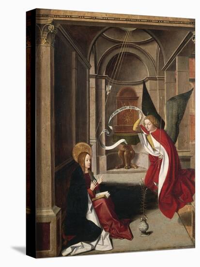 Annunciation-Josse Lieferinxe-Stretched Canvas