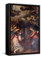 Annunciation-Giovanni Battista Paggi-Framed Stretched Canvas